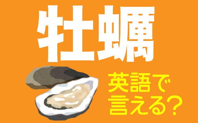 冬に美味しい【牡蠣】は英語で何て言う？