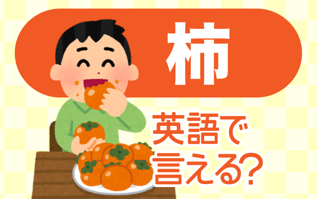 秋の果物【柿（かき）】は英語で何て言う？